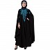 Designer  embroidered Persian Kaftan- Black-turq